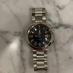 Tissot Silver and Black Smartwatch with Stainless Steel Design